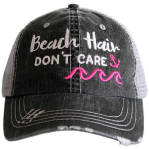 Beach Hair Don't Care WAVES/ANCHOR Trucker Hat