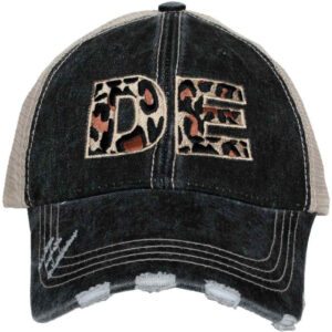 DE Delaware Leopard Women's Trucker Hat