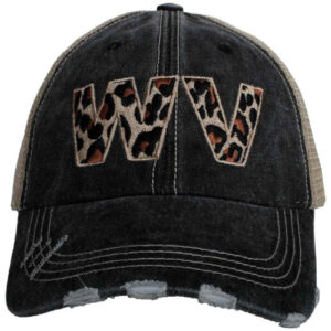 WV West Virginia Leopard Women's Trucker Hat