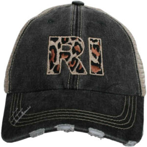 RI Rhode Island Leopard Women's Trucker Hat