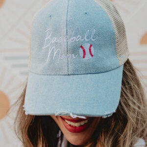 Baseball Mom Women's Trucker Denim Hat
