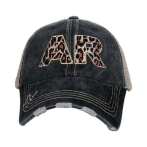 AR Arkansas Leopard State Women's Trucker Hats