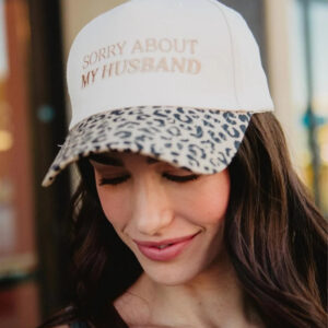 Sorry About My Husband Vintage Trucker Hat