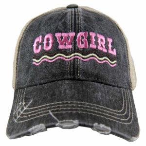 COWGIRL Spelled Out Trucker Hat