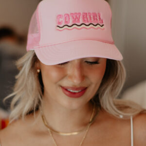 COWGIRL Spelled Out Foam Trucker Hat