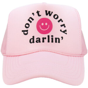 Don't Worry Darlin' Happy Face Foam Snapback Hat
