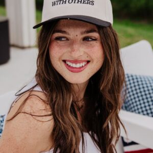 Drinks Well With Others Two-Toned Vintage Hat