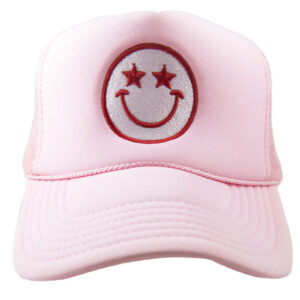 Star Eyed Happy Face Foam Women's Trucker Hat