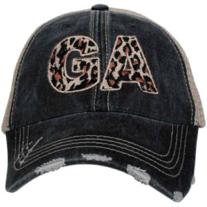 GA Georgia Leopard State Women's Hat