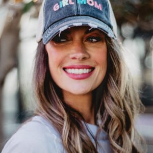 Girl Mom Women's Trucker Hats - Multicolored