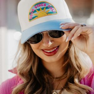 Good Vibes Only Patch Vintage Women's Hat