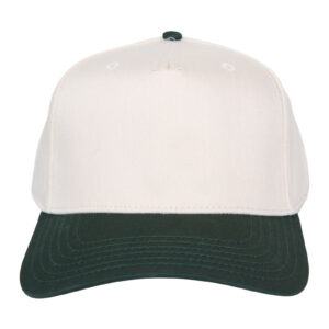 Dark Green and Tan Two-Toned Vintage Hat