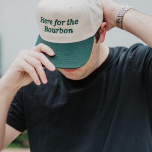 Here For the Bourbon Men's Two Toned Hat
