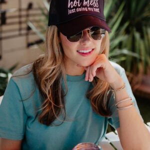 Hot Mess Just Doing My Best Foam Trucker Hat