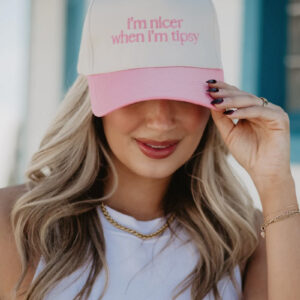 I'm Nicer When I'm Tipsy Retro Trucker Hats