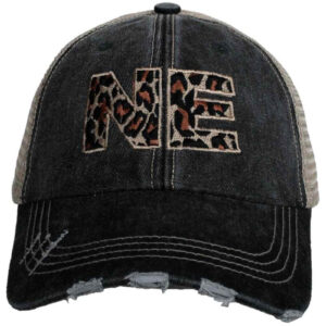 NE Nebraska Leopard Women's Trucker Hat