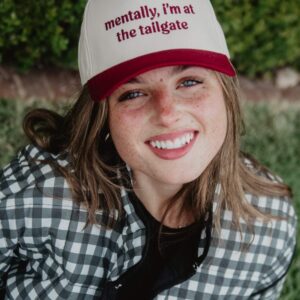 Mentally. I'm At The Tailgate Trucker Hat Vintage
