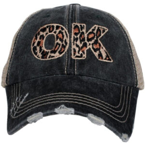 OK Oklahoma Leopard State Women's Hat