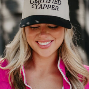 Certified Yapper Two-Toned Vintage Hat