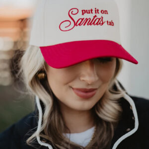 Put It On Santa's Tab Two-Toned Trucker Hats