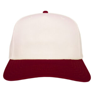 Maroon and Tan Two-Toned Vintage Hat