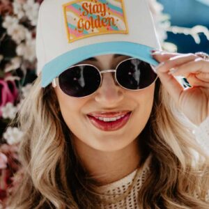 Stay Golden Patch Vintage Trucker Hat