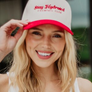 Stay Hydrated Cocktail Club Two-Toned Vintage Hat
