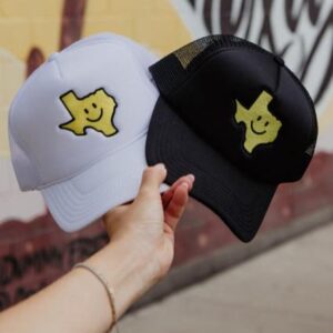 Texas Shape Happy Face Foam Hat