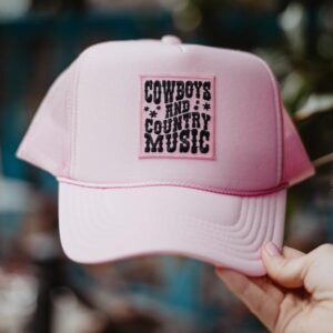 Cowboys & Country Music Pink Patch Foam Trucker Hat