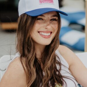 American Flag Two-Toned Hat